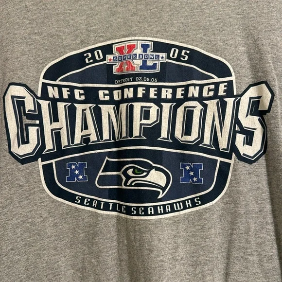 $5 when bundled - Seattle Seahawks 2005 NFC Conference Champions Tshirt - Picture 2 of 4